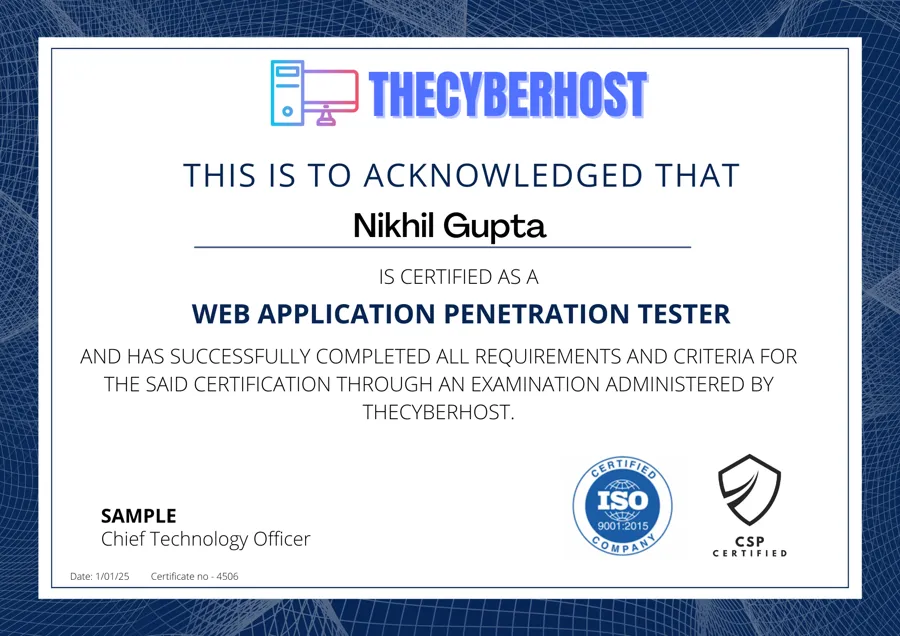 Ethical Hacker certificate