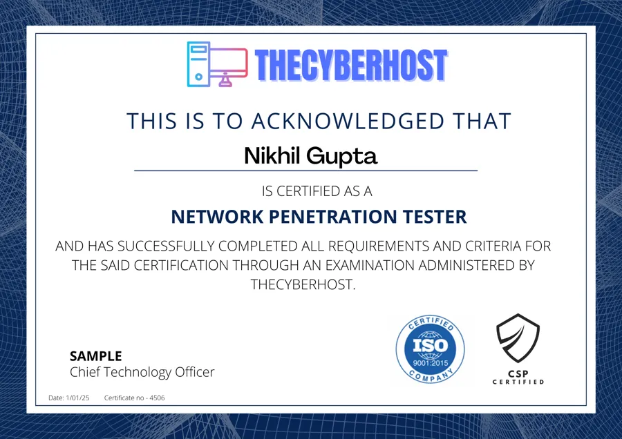 Web App Pentester certificate