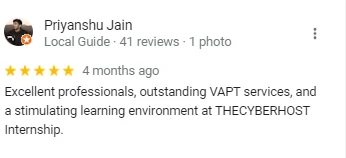 Student review screenshot